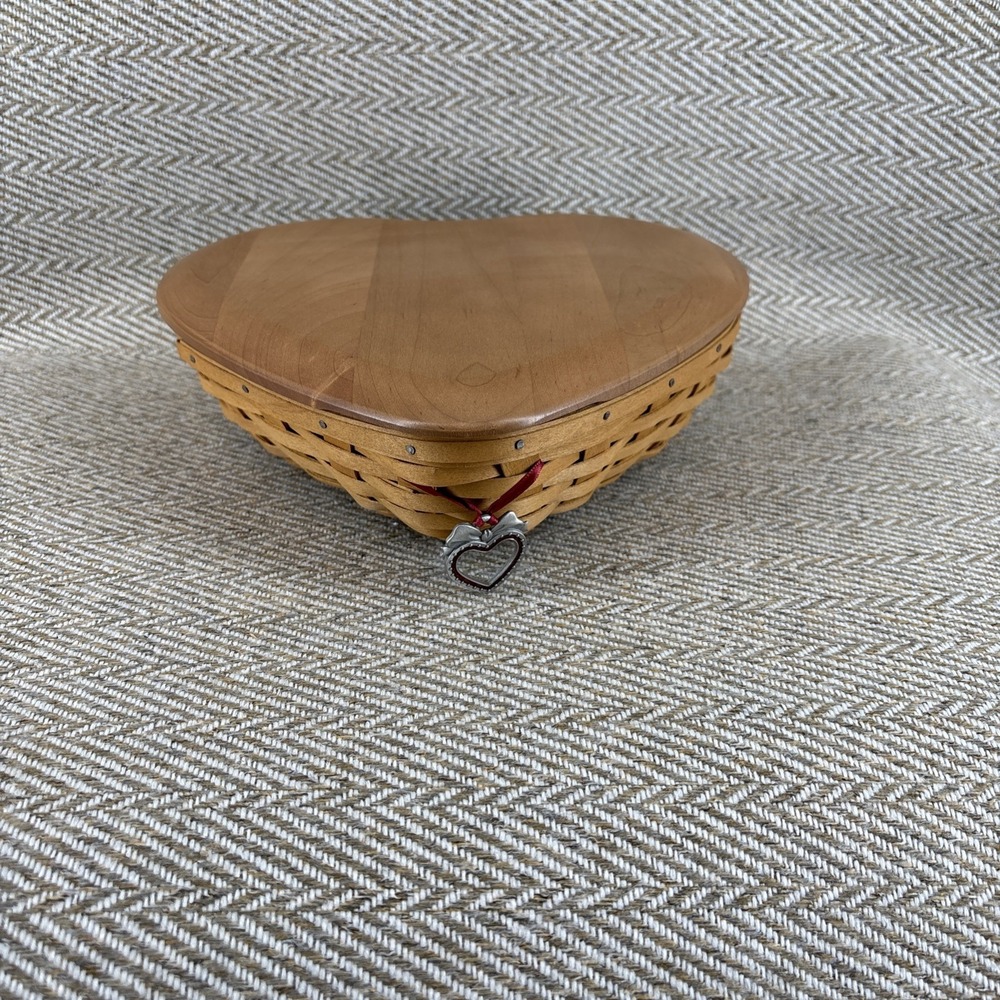 Longaberger Heart Shaped Basket 2005 Little Love Combo